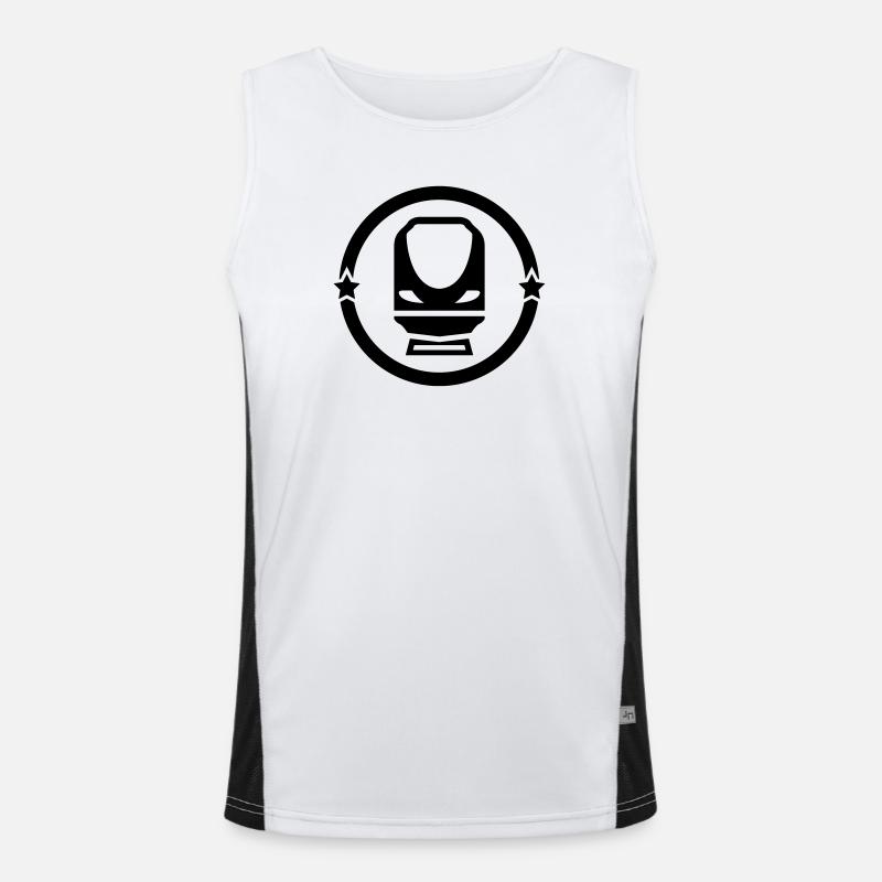 Eisenbahner / Eisenbahnen / Eisenbahn / Bahn Funktionelles Kontrast-Tank Top für Männer 