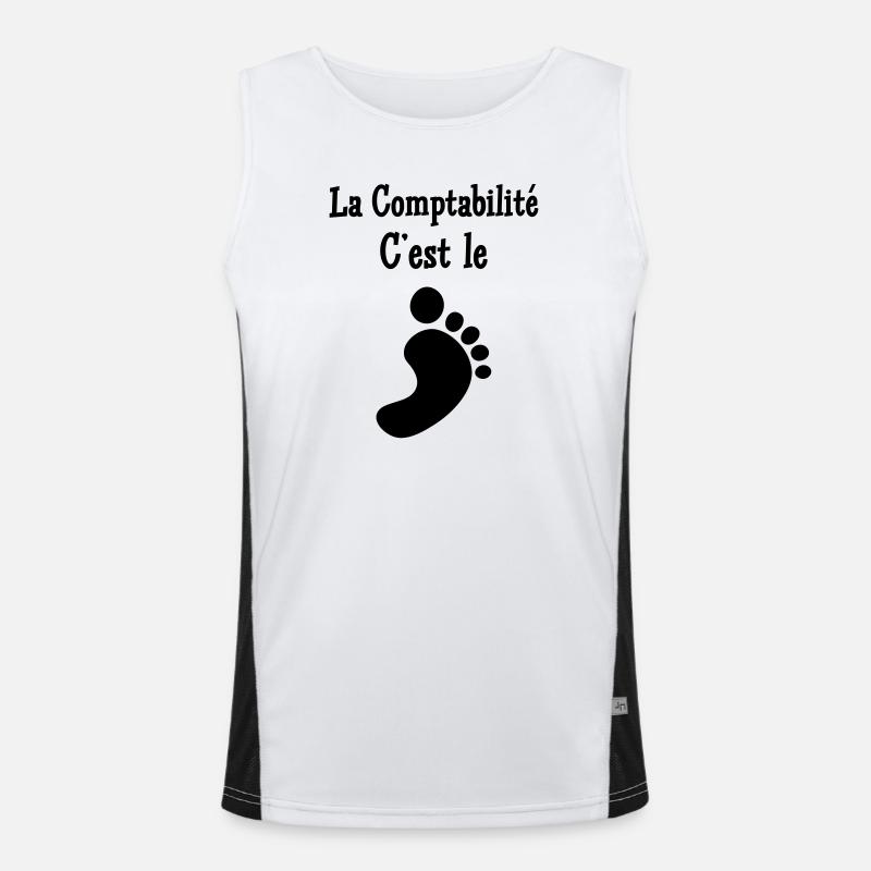 comptable / comptabilité / argent / Finance / Euro Débardeur respirant contrasté Homme 