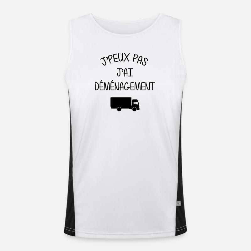 frachtführer / möbelpacker / mover / bewegen Funktionelles Kontrast-Tank Top für Männer 
