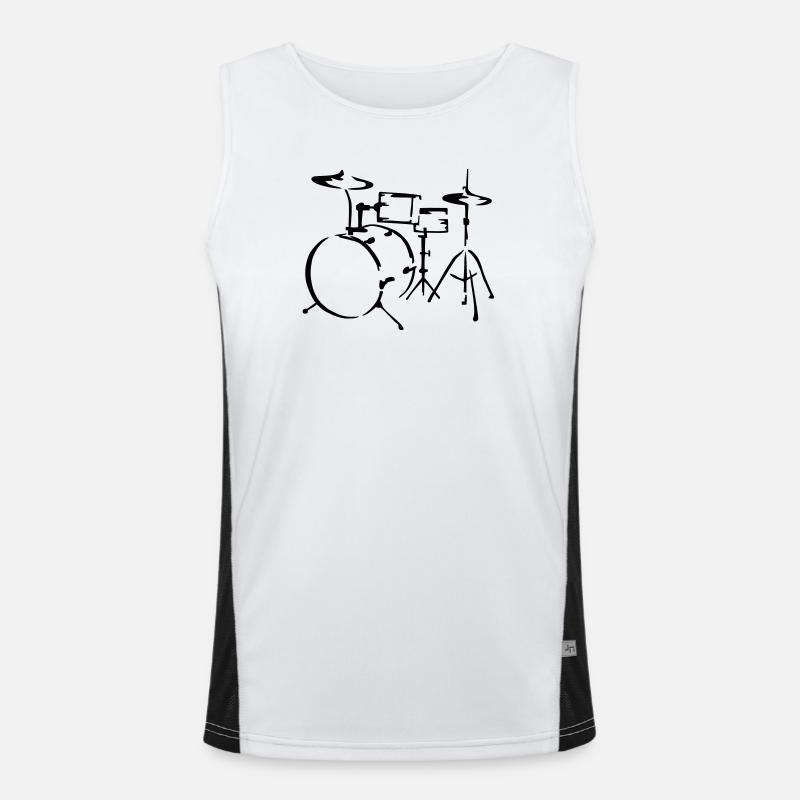 drum Men's Functional Contrast Tank Top 