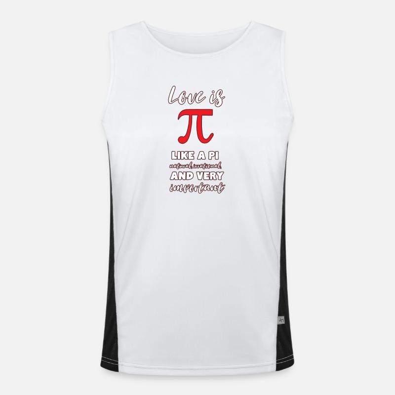 Mathe Funktionelles Kontrast-Tank Top für Männer 