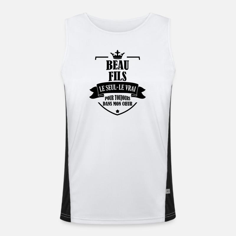 Stieftochter / Schwiegersohn / Sohn / Tochter Funktionelles Kontrast-Tank Top für Männer 