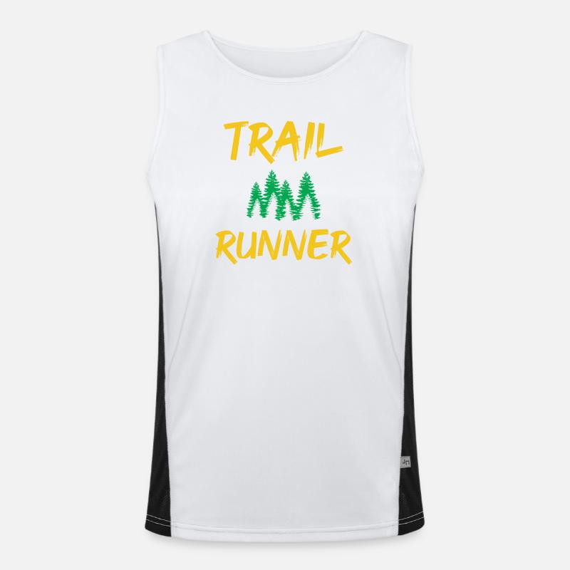Trail Runner Funktionelles Kontrast-Tank Top für Männer 