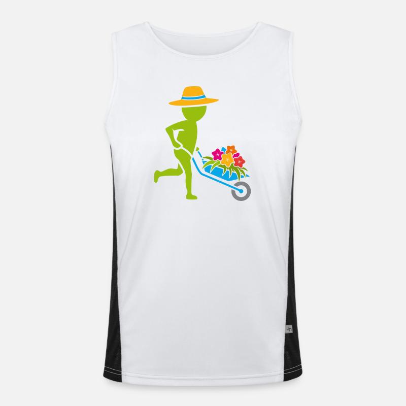 Gärtner / Gärtnerin - bunt Funktionelles Kontrast-Tank Top für Männer 