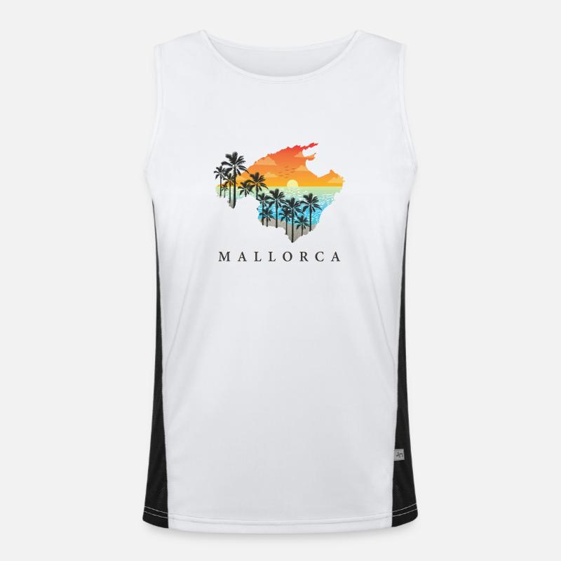 mallorca Funktionelles Kontrast-Tank Top für Männer 
