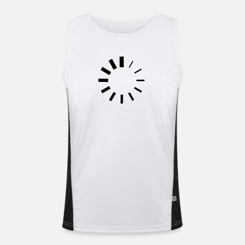 Loading logo - Men's Functional Contrast Tank Top  - white/black