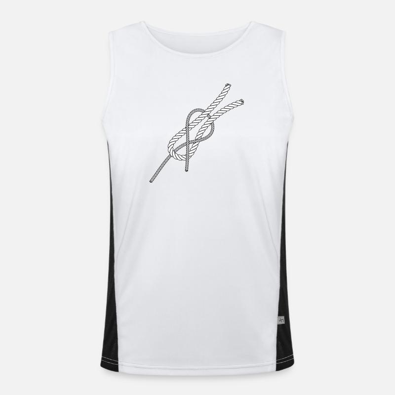 Connection knot Schotstek weaver knot Men's Functional Contrast Tank Top 