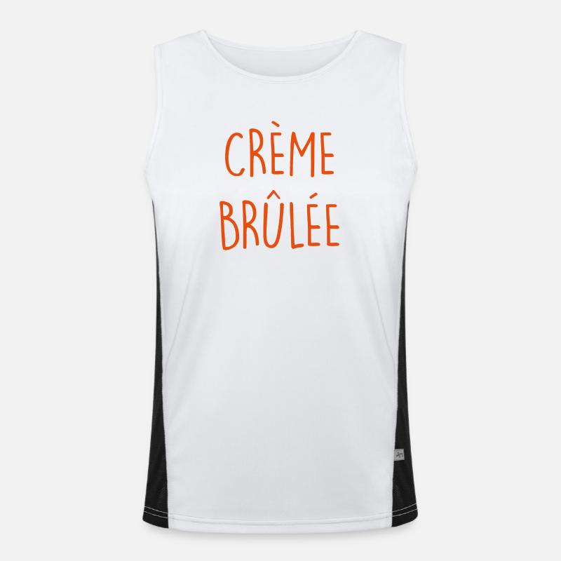 PUDDING À LA CRÈME BRÛLÉE Débardeur respirant contrasté Homme 