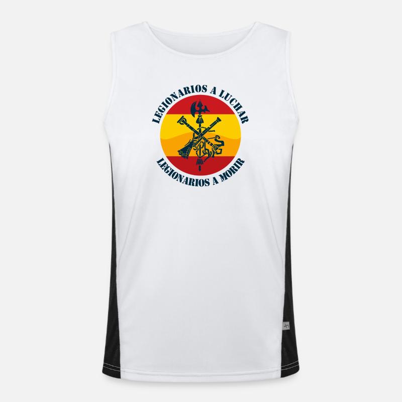 Legionäre zu bekämpfen Funktionelles Kontrast-Tank Top für Männer 