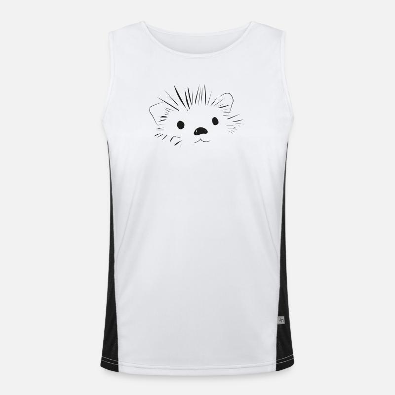 🦔 Süßer Igel süße Mama Liebe Funktionelles Kontrast-Tank Top für Männer 