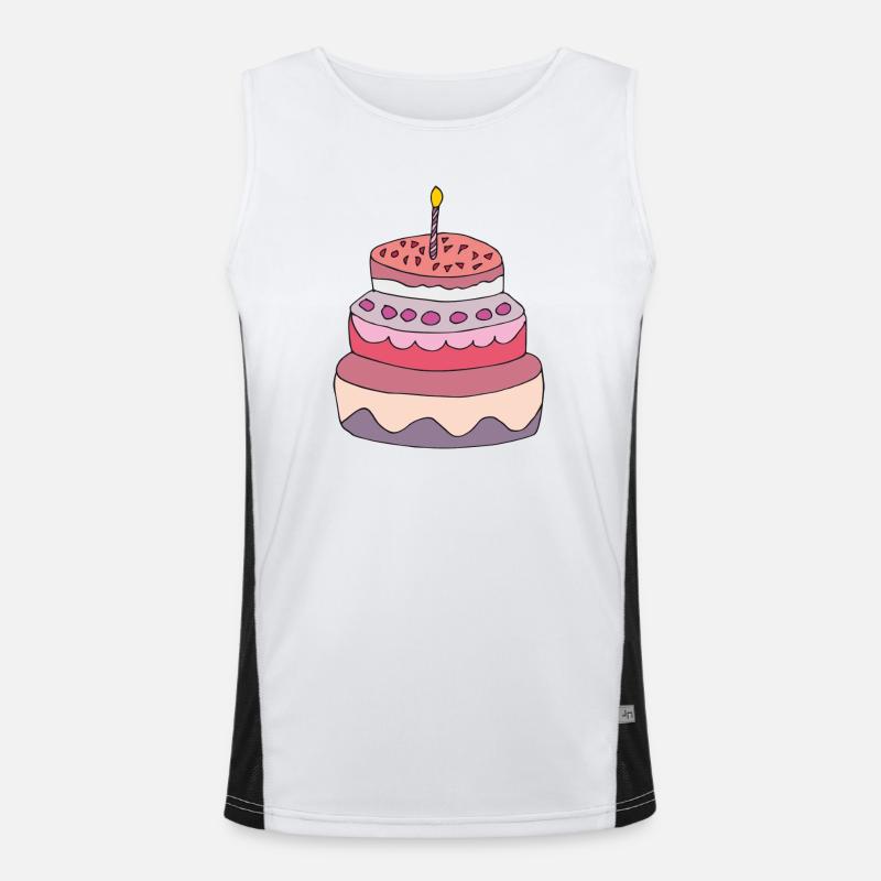 Torte Funktionelles Kontrast-Tank Top für Männer 