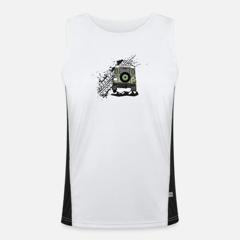 Defender Splash Rear Men's Functional Contrast Tank Top 