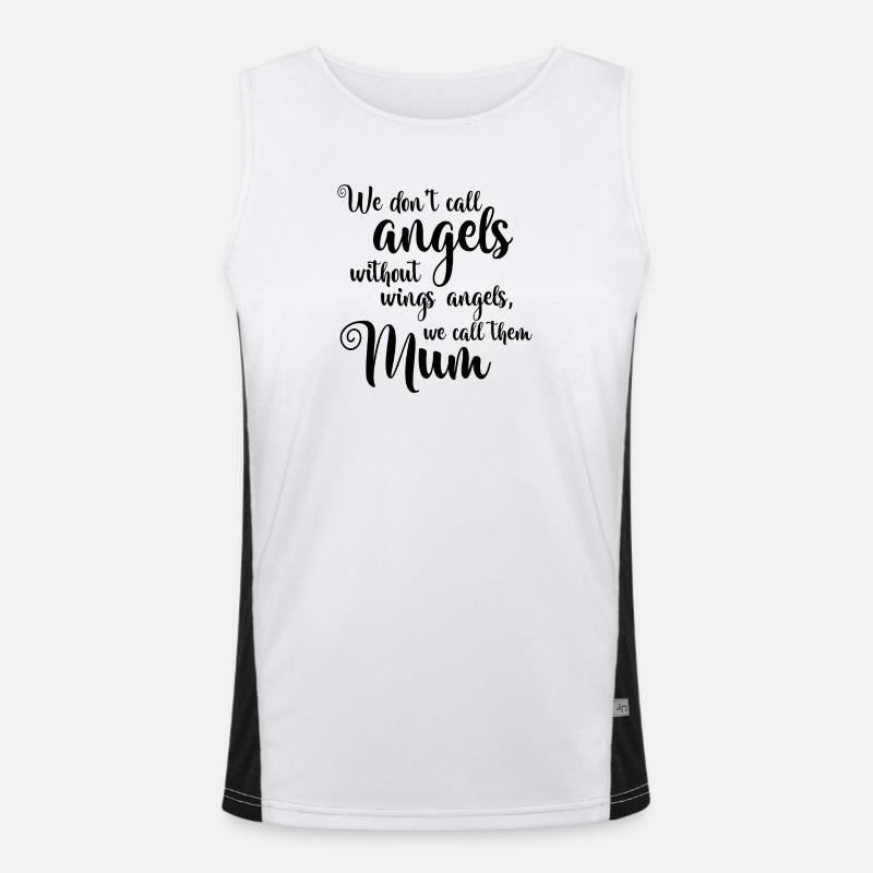 Muttertag Alles Gute Beste Mama Mutter Sprüche Funktionelles Kontrast-Tank Top für Männer 