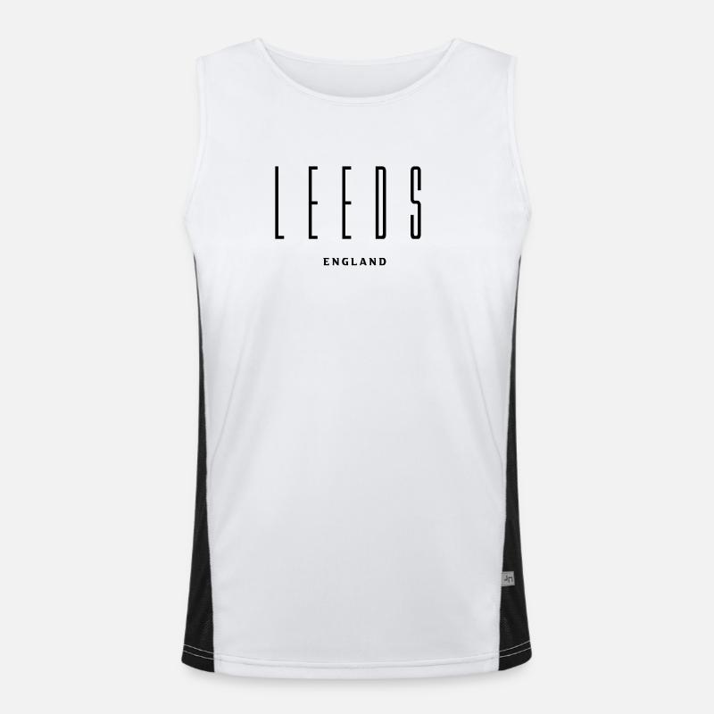 Leeds UK Funktionelles Kontrast-Tank Top für Männer 