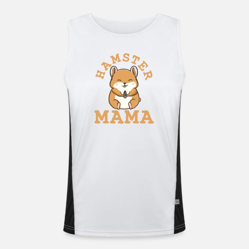 Hamster golden hamster Men's Functional Contrast Tank Top 