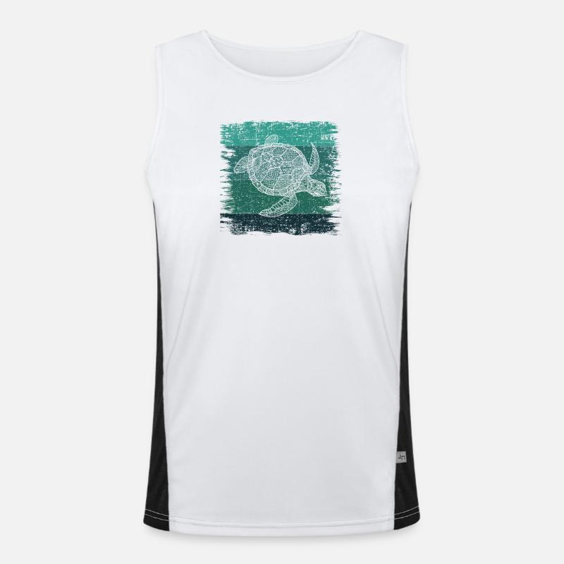 Turtle Men's Functional Contrast Tank Top 