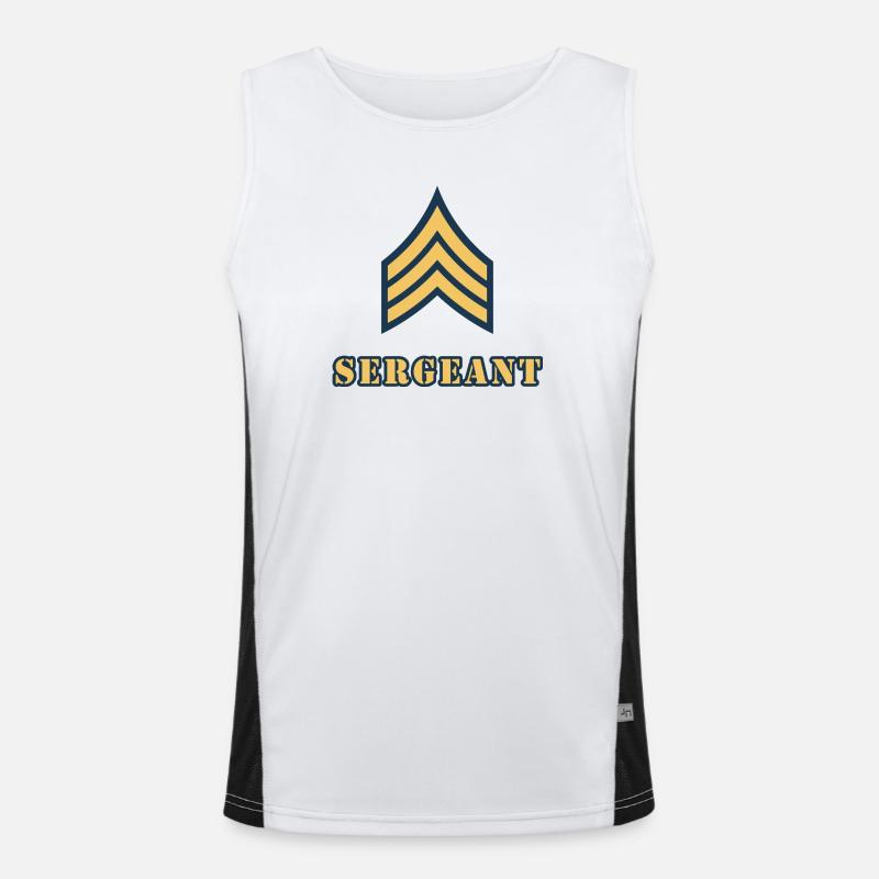 Sergeant Funktionelles Kontrast-Tank Top für Männer 