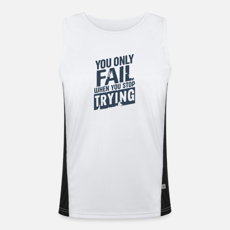 Laufen Marathon Läufer Funktionelles Kontrast-Tank Top für Männer 