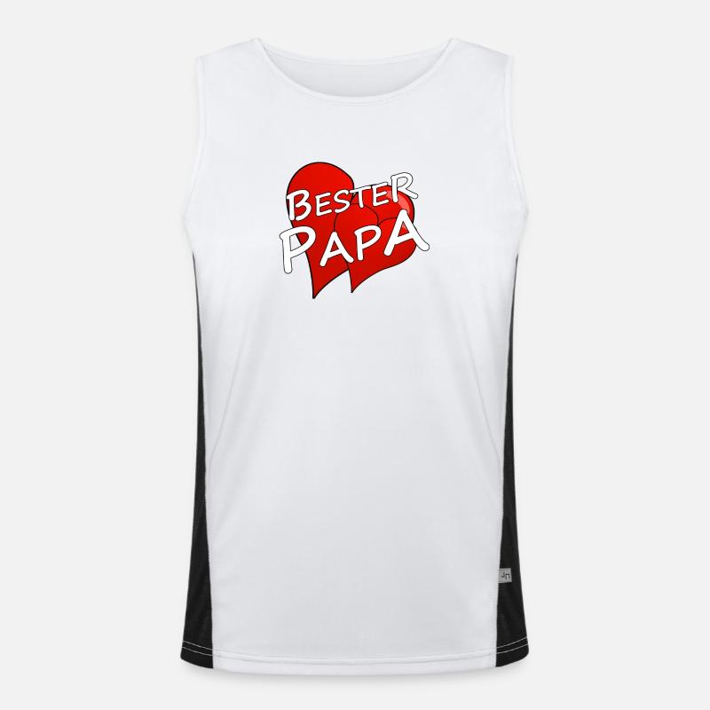 BESTER PAPA Funktionelles Kontrast-Tank Top für Männer 
