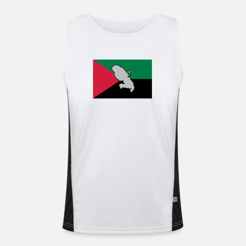 DRAPEAU MADA - CARTE 1 Débardeur respirant contrasté Homme 