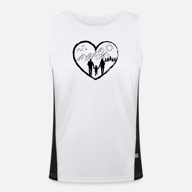 Hiking summer nature freedom gift Men's Functional Contrast Tank Top 
