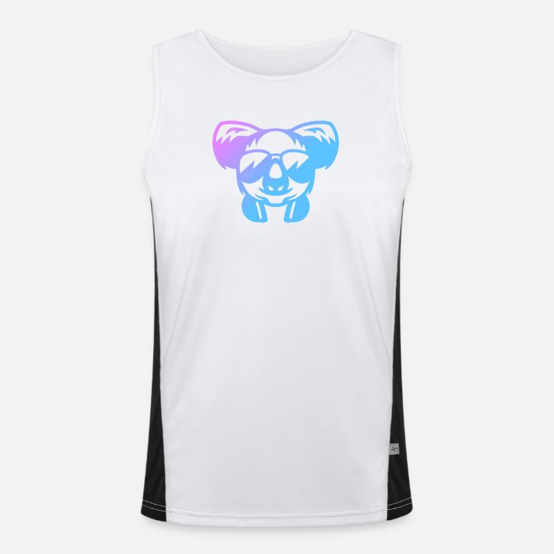 Koala Koalabär Funktionelles Kontrast-Tank Top für Männer 