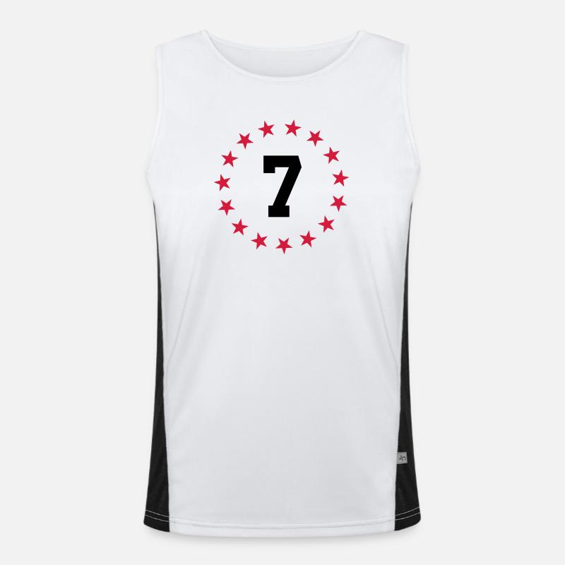 Chiffre 7 Débardeur respirant contrasté Homme 