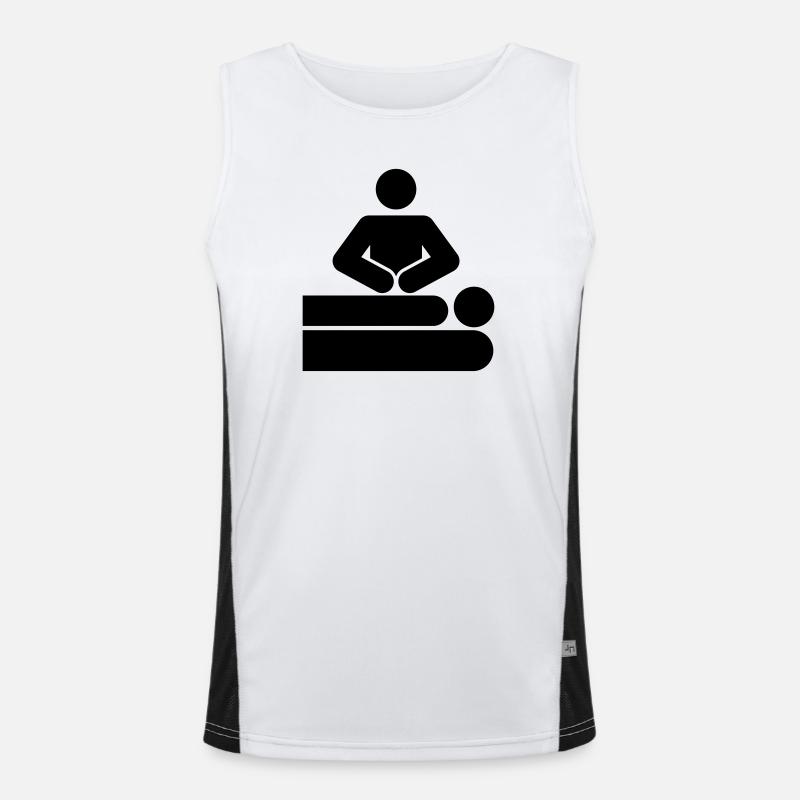 MASSAGE Men's Functional Contrast Tank Top 