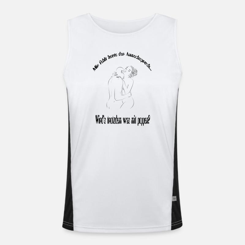 Anmachspruch Funktionelles Kontrast-Tank Top für Männer 