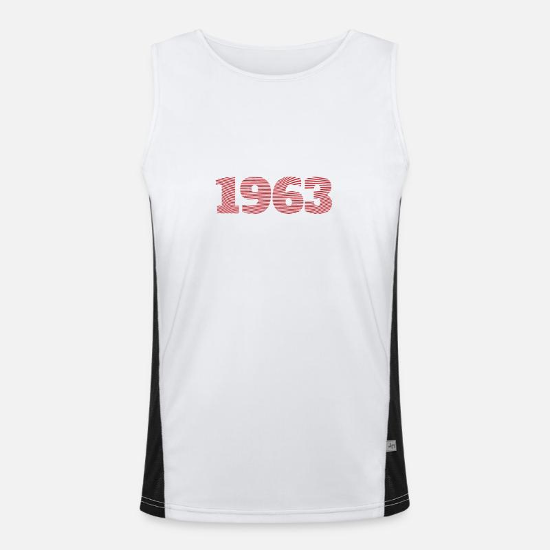 1963 year Men's Functional Contrast Tank Top 
