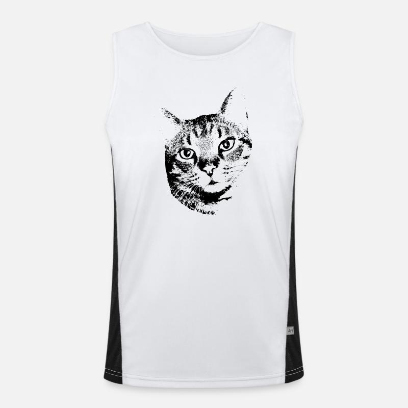 Chat Chat Chat Chat Chemise Cadeau Débardeur respirant contrasté Homme 