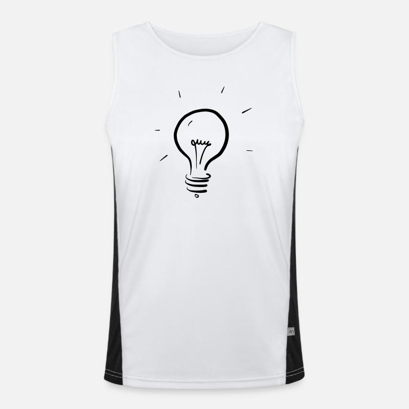 Glühbirne Funktionelles Kontrast-Tank Top für Männer 