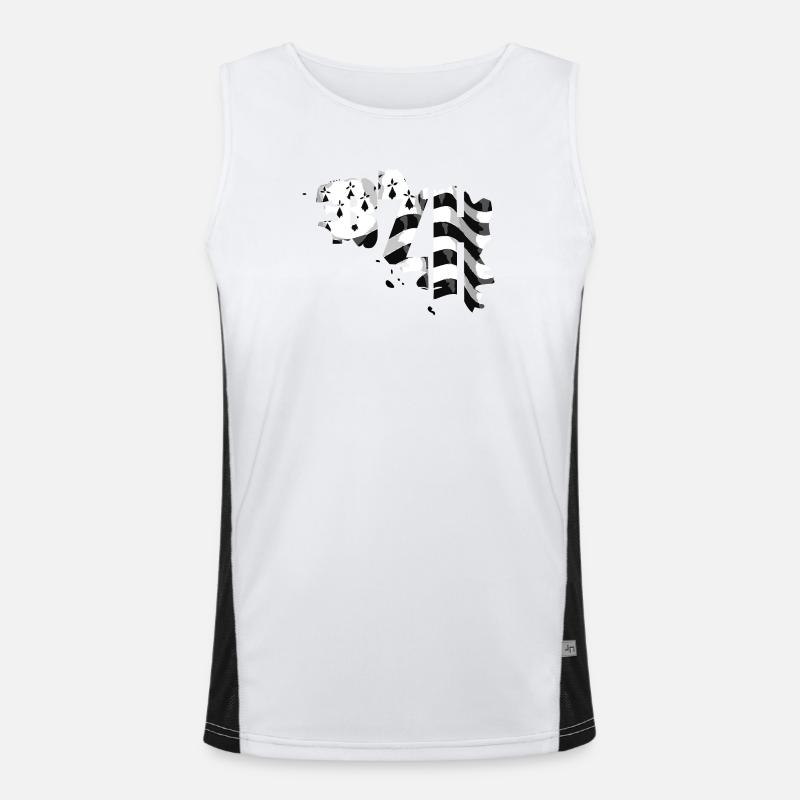 BZH Men's Functional Contrast Tank Top 