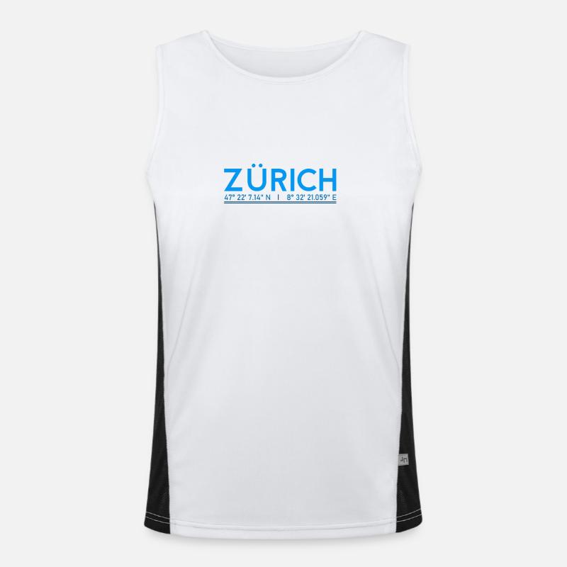 Zurich coordinates Men's Functional Contrast Tank Top 