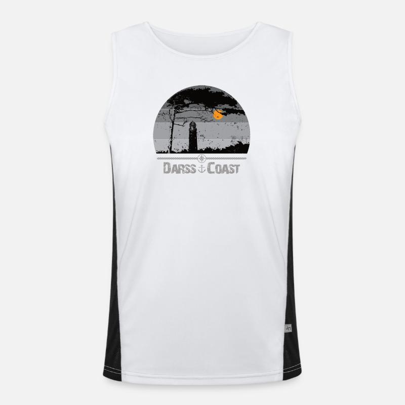 Darss Coast - Halbinsel Darss Men's Functional Contrast Tank Top 