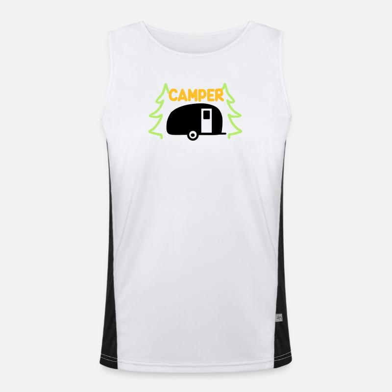 Camper - ready for vacation Men's Functional Contrast Tank Top 