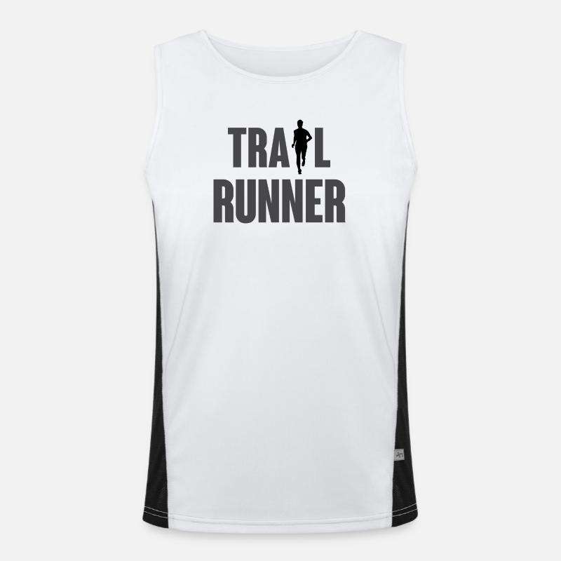 Trail Runner Men's Functional Contrast Tank Top 