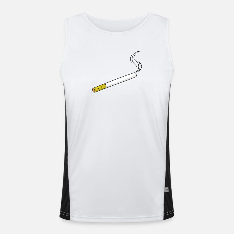 Fumer la cigarette Débardeur respirant contrasté Homme 