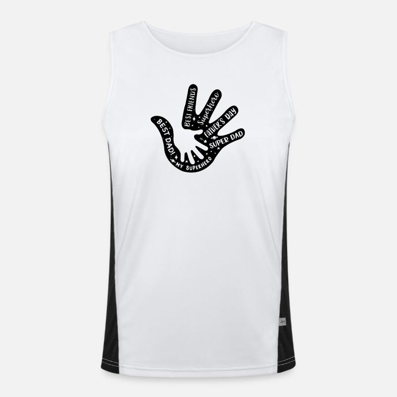 Father Hand In Hand Men's Functional Contrast Tank Top 