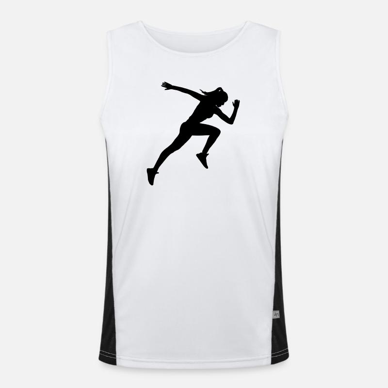 Exécuter Sprinter Débardeur respirant contrasté Homme 