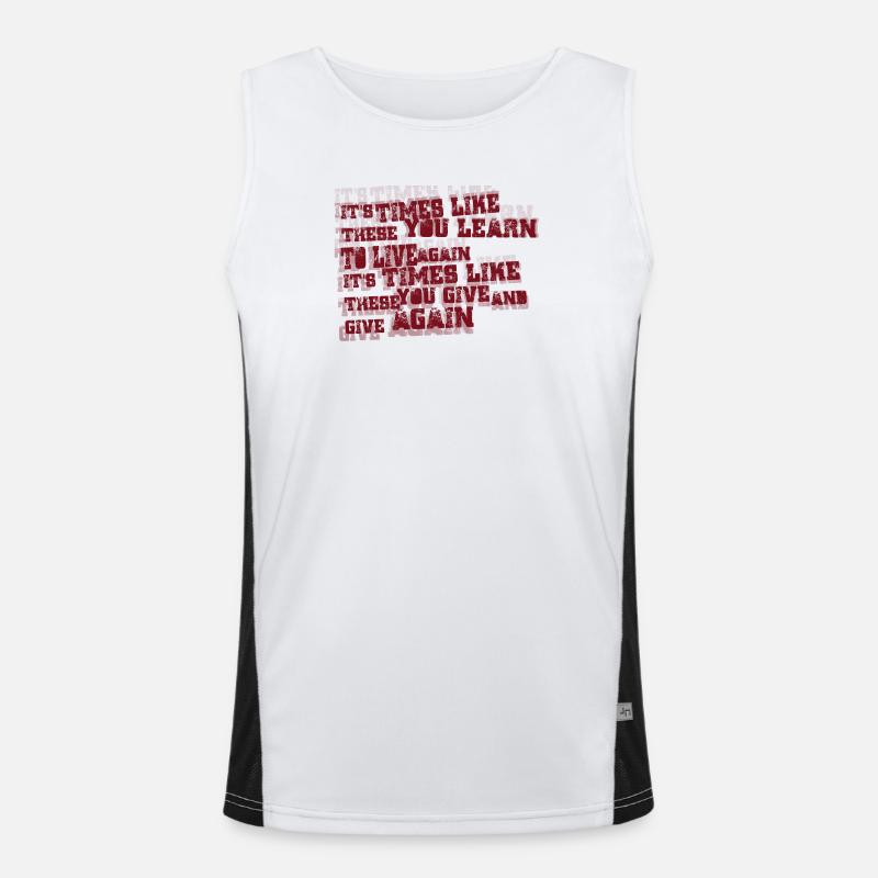 Zeiten wie diese Funktionelles Kontrast-Tank Top für Männer 