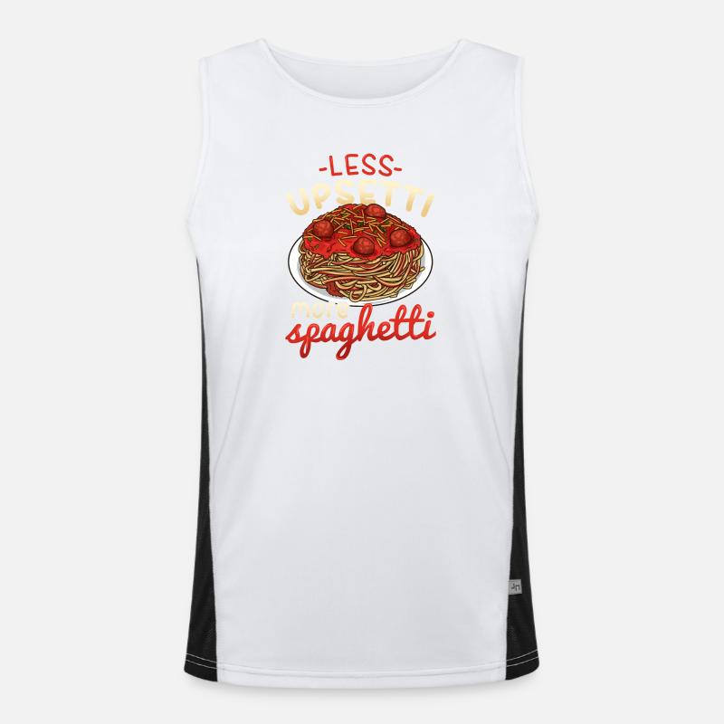Spaghetti Funktionelles Kontrast-Tank Top für Männer 