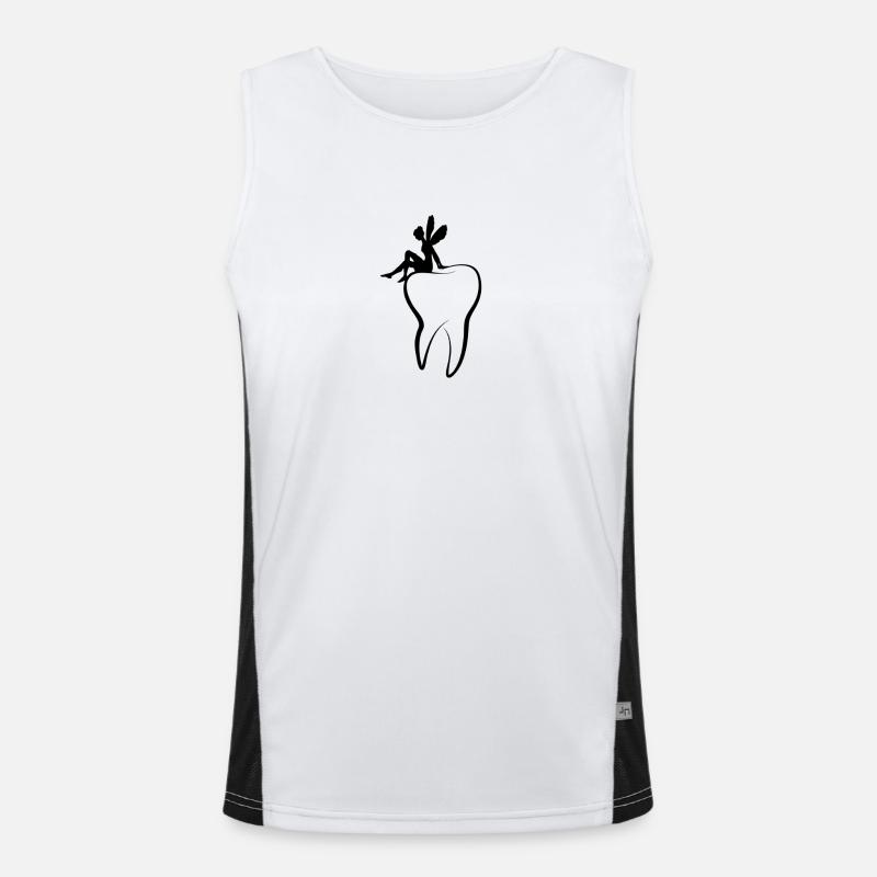 Zahnfee Funktionelles Kontrast-Tank Top für Männer 