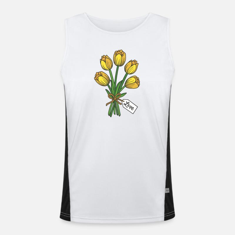Tulips Men's Functional Contrast Tank Top 