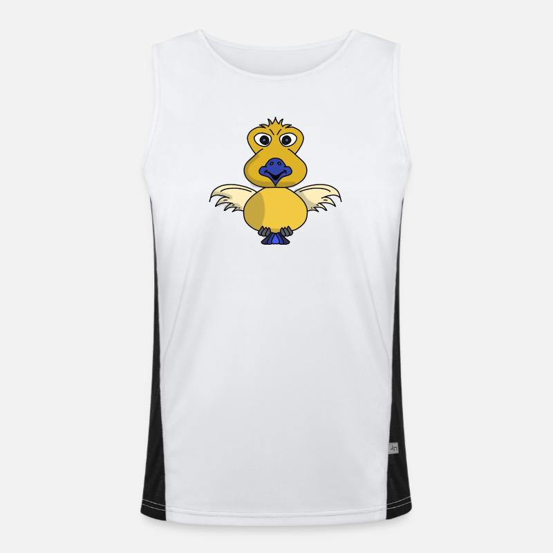Pipomat the sparrow from the comic book Men's Functional Contrast Tank Top 