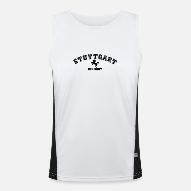 Stuttgart Germany Men's Functional Contrast Tank Top 