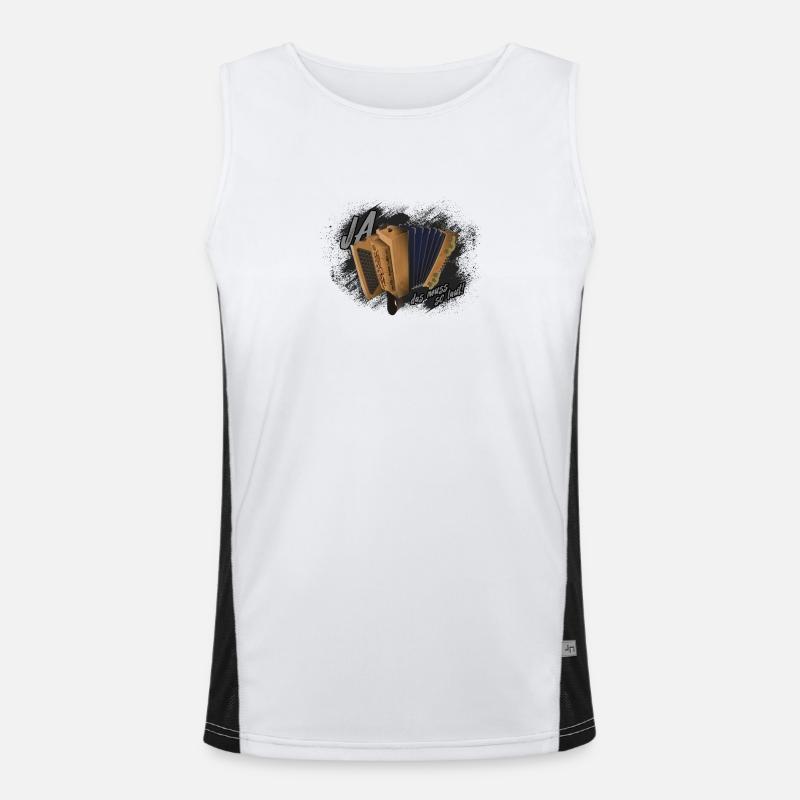 Harmonika - das muss so laut! | ZiachON! Funktionelles Kontrast-Tank Top für Männer 