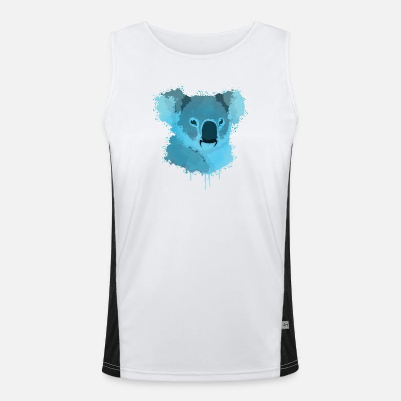 Art koala koala Débardeur respirant contrasté Homme 