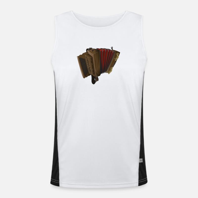 Styrian Harmonica - Dark/Red | ZiachON! Men's Functional Contrast Tank Top 