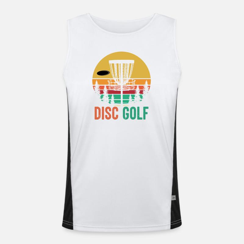 Disc Golf Funktionelles Kontrast-Tank Top für Männer 